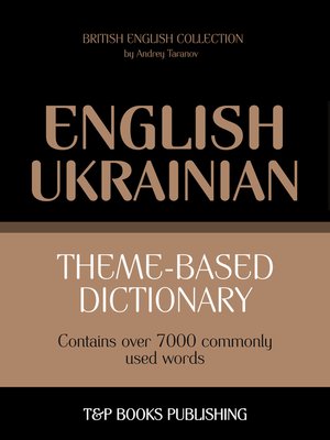 cover image of Theme-Based Dictionary